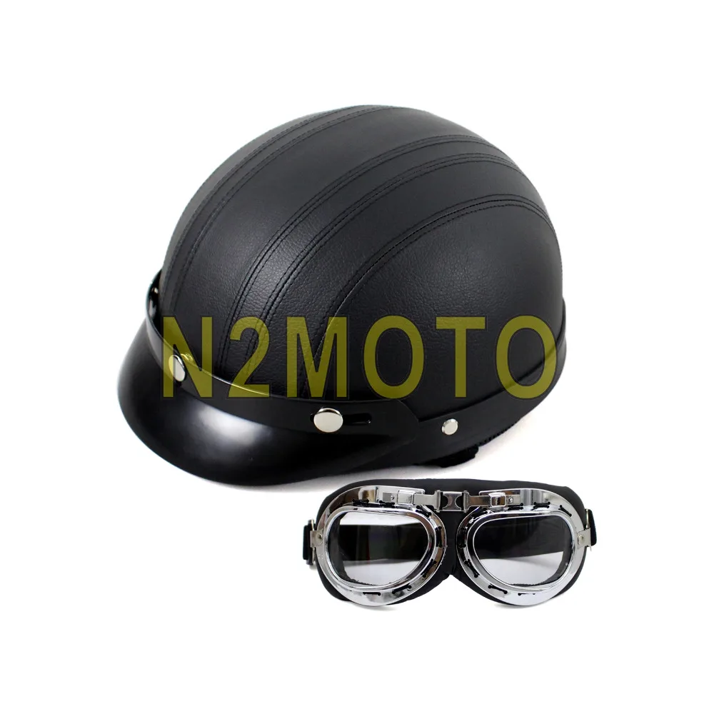 Мотоциклетный Ретро 5 видов цветов шлем vкозырек очки половина Capacete Casco Para шлемы