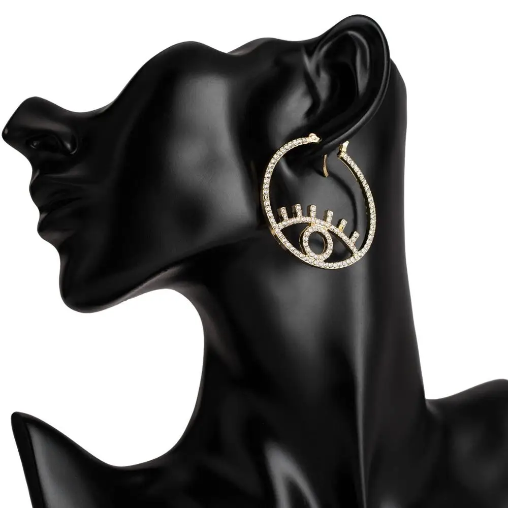 Женские акриловые сережки-петли круглые сережки-клипсы chandбали 2019 | Украшения и