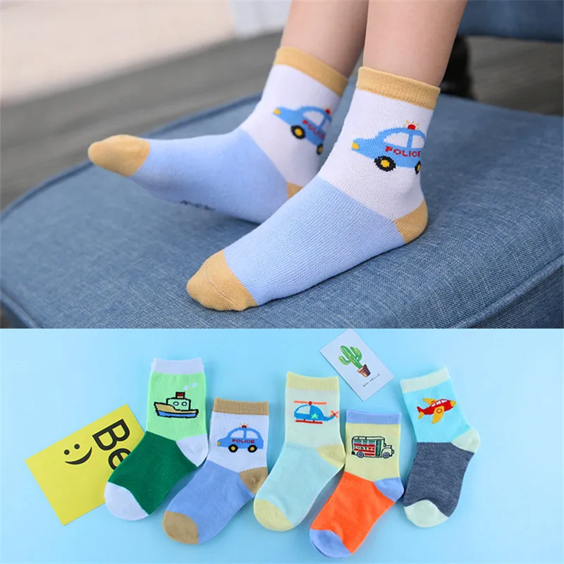 2 5 пар/лот, носки для малышей с героями мультфильмов детские носки на осень и зиму дышащие хлопковые детские носки для мальчиков и девочек, носки От 1 до 12 лет - Цвет: 2