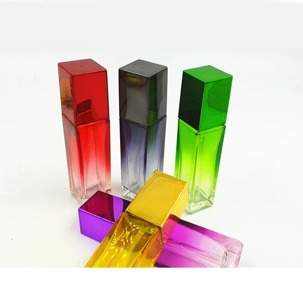 15 мл квадратный Цвет Стекло флакон духов многоразового Пустой Распылителем