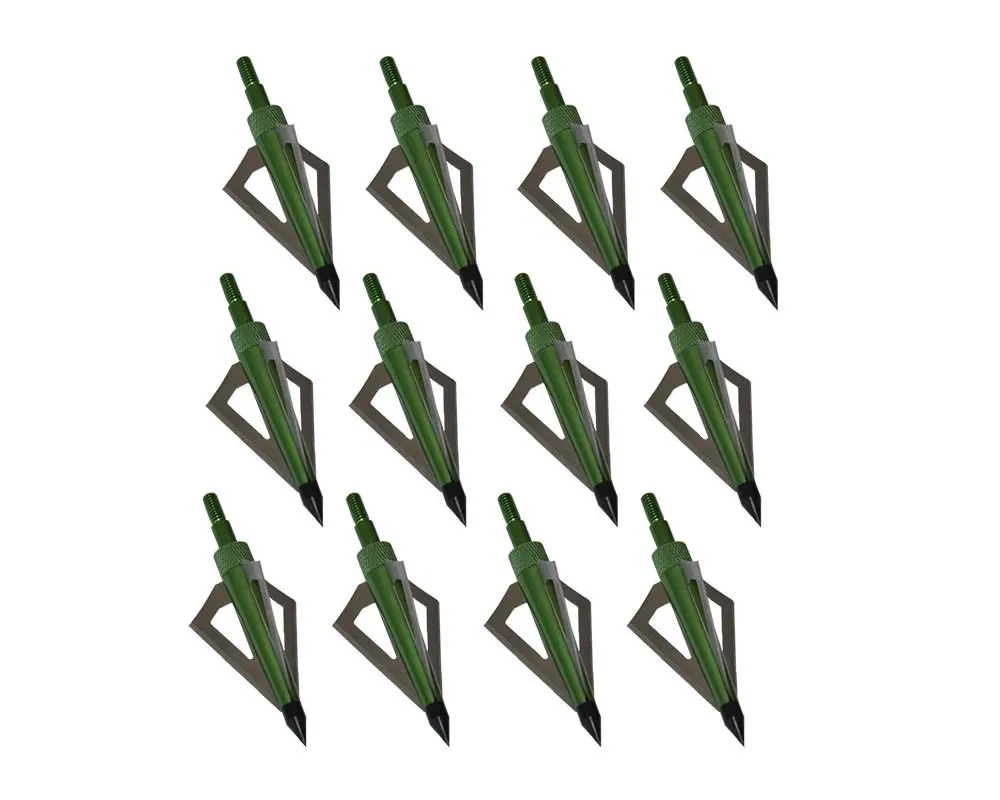12pcs 6/12/24 Пакет 125 зерна 3 фиксированным лезвием охота Broadheads стрел и стрел для стрельбы из лука Охота очки металлические наконечники стрелы для блочного Лука и Охотный арбалет с употреблением желтого зубчика - Цвет: 12pcs