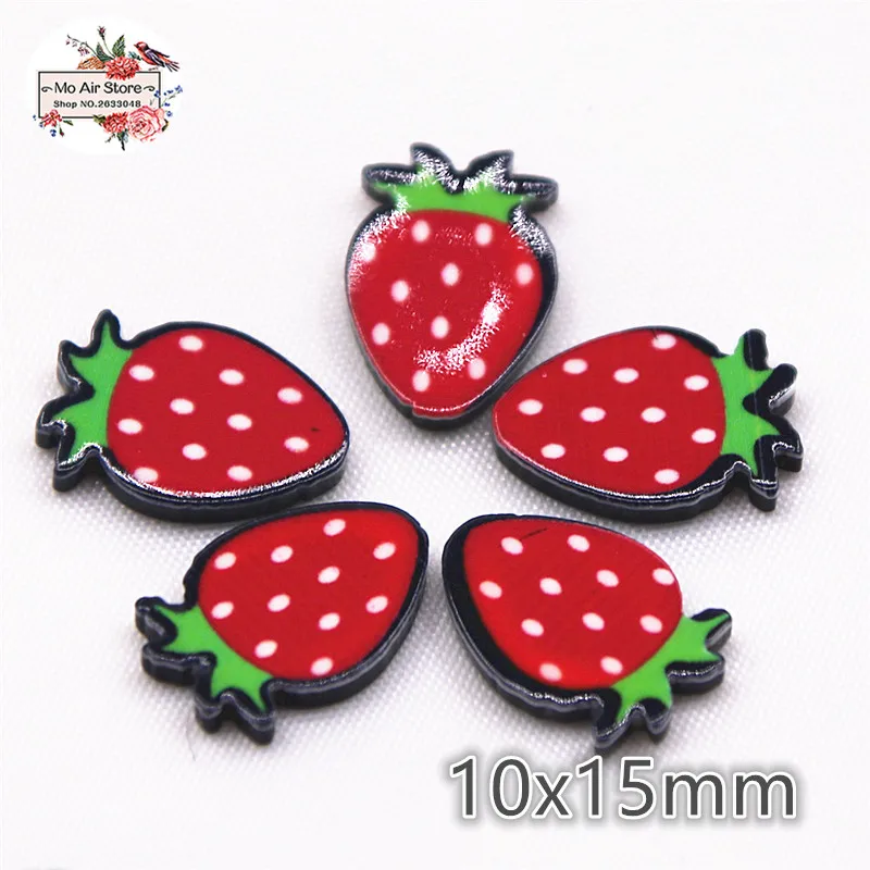 Плоский полимер 20 шт. мини размер вишня/цветок/Божья коровка/гамбургер фрукты с