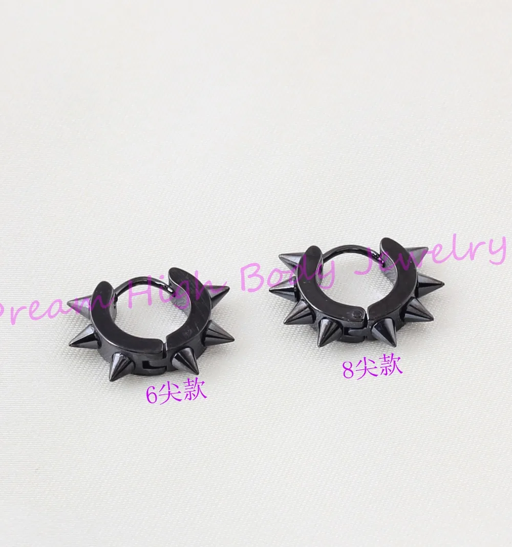 Серьги кольца мужские с вакуумным покрытием Модные Ювелирные Украшения для тела