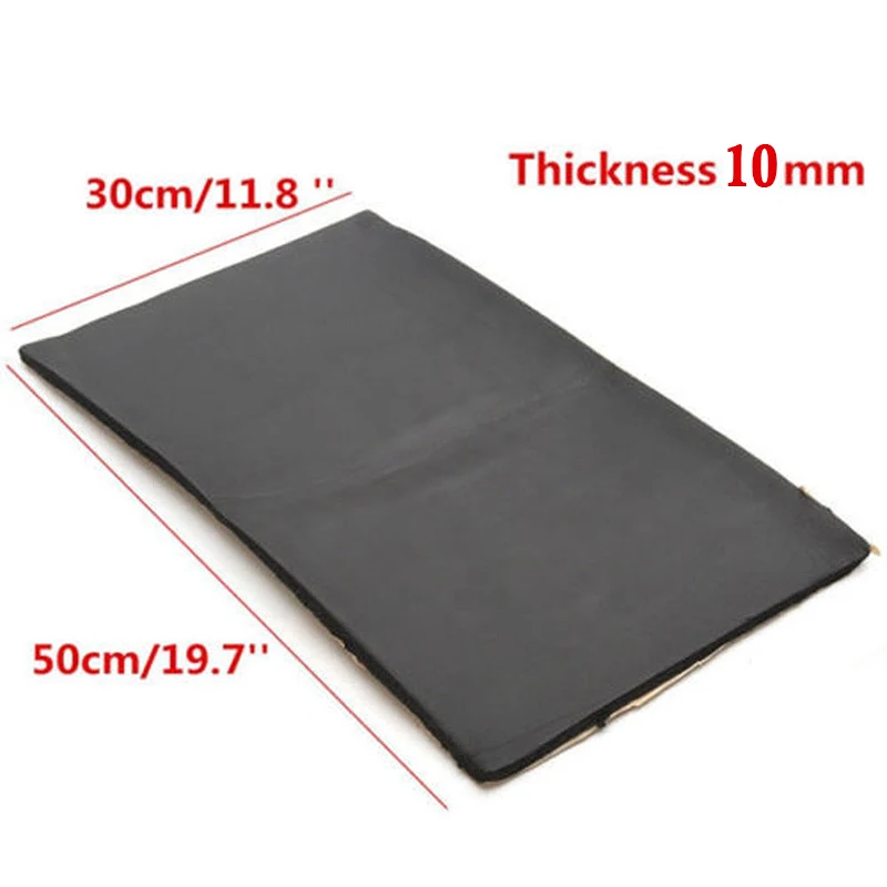 

30*50cm Car Sheets Sound Proofing Deadening Insulation 10/5mm Auto Closed Cell Foam New Sound Insulation Deadener Accessories
