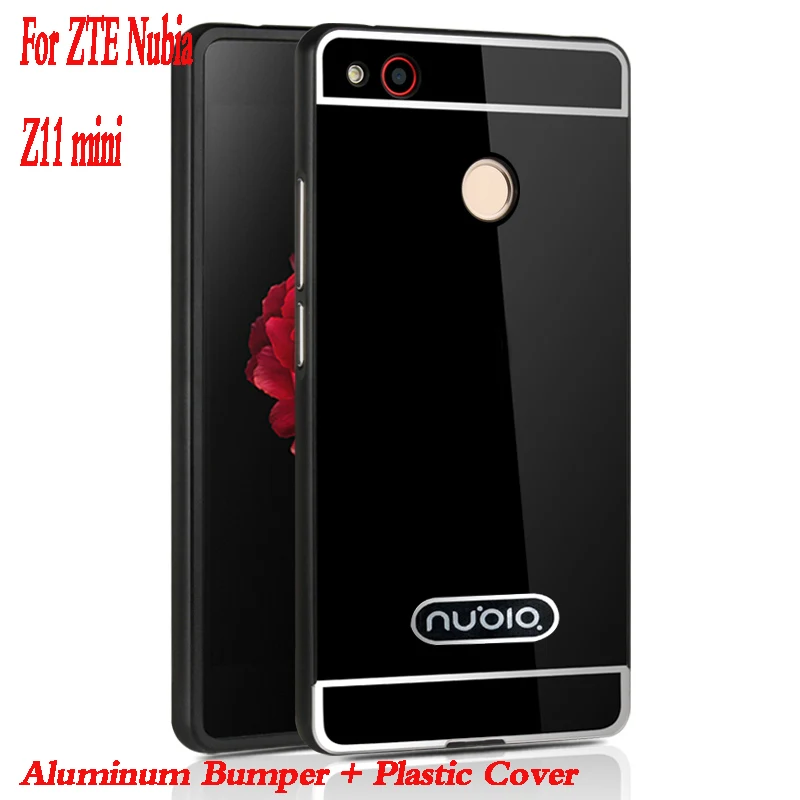 Для zte Nubia Z11 Mini чехол с зеркальным покрытием Алюминиевый металлический бампер акриловый PC чехол для задней панели для zte Nubia Z11 Mini чехол для телефона s