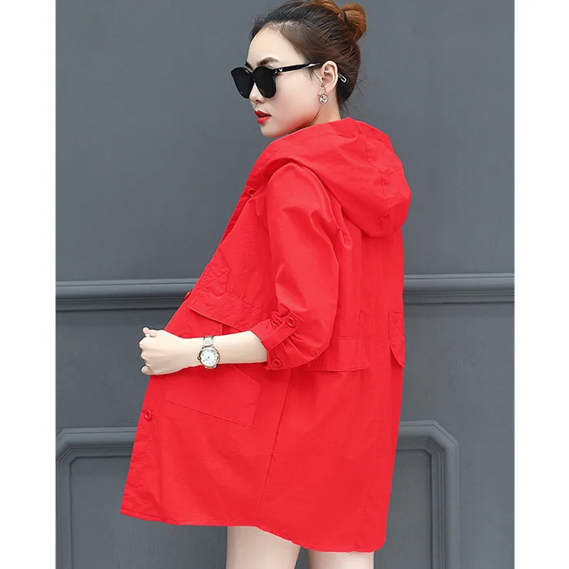UHYTGF свободные 6XL Большие весенние летние пальто женская новая модная одежда с