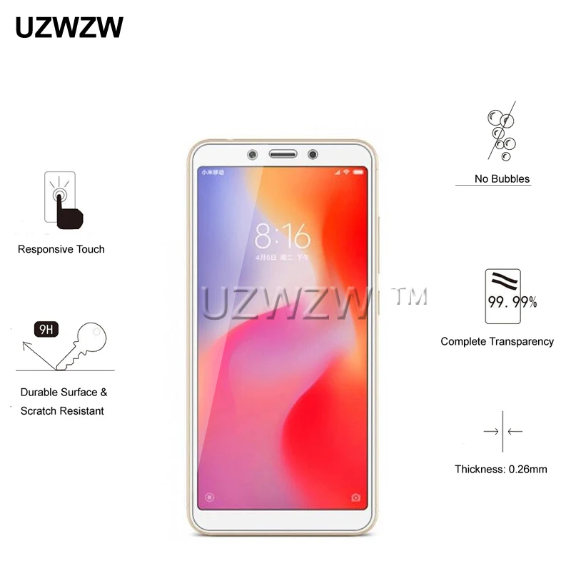 2 шт 2.5D Премиум Закаленное стекло для Xiaomi Redmi 6 защитная пленка для экрана для Xiaomi Redmi 6 Redmi6 стекло