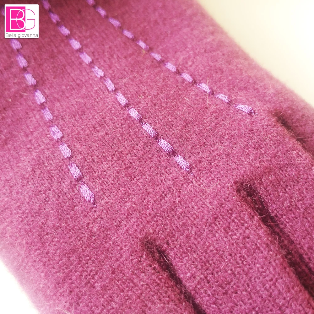 Зима 2017 модные однотонные женские теплые варежки шерстяные кашемировые тонкие