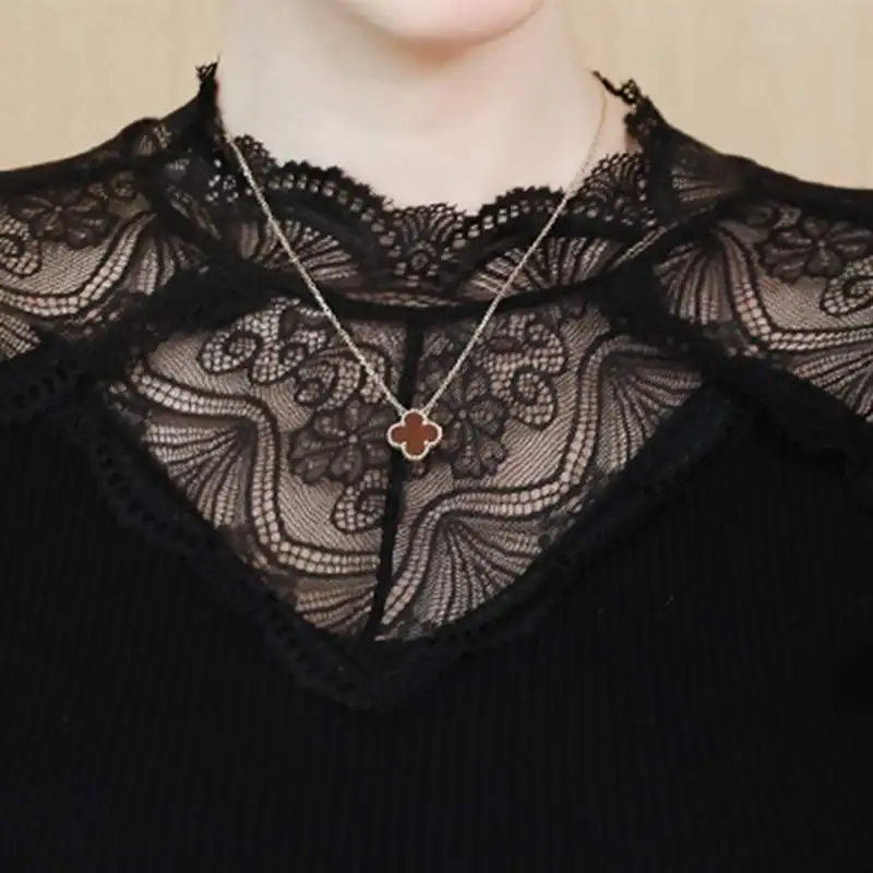 Женское платье кружевное лоскутное средней длины весна 2020 новое тонкое женское