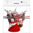 Оптовая 3D Клубника в воде посудомоечная машина холодильник наклейка для заморозки искусство двери холодильника обои-покрытие Наклейка на стену кухни s