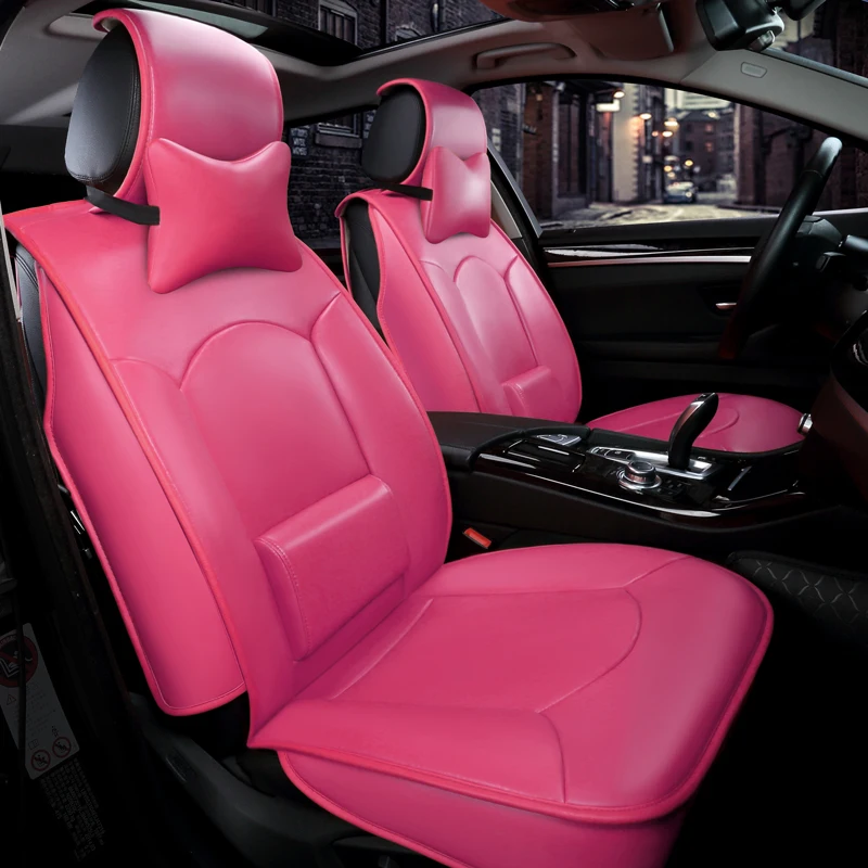Женский милый розовый универсальный чехол для автомобильных сидений|car seat cover