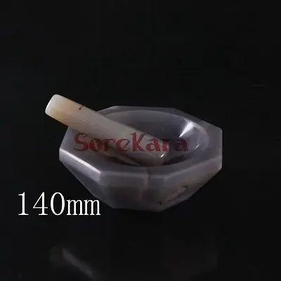 Смешивающая чаша с агатовым раствором и пестиком 140 мм набор лабораторных