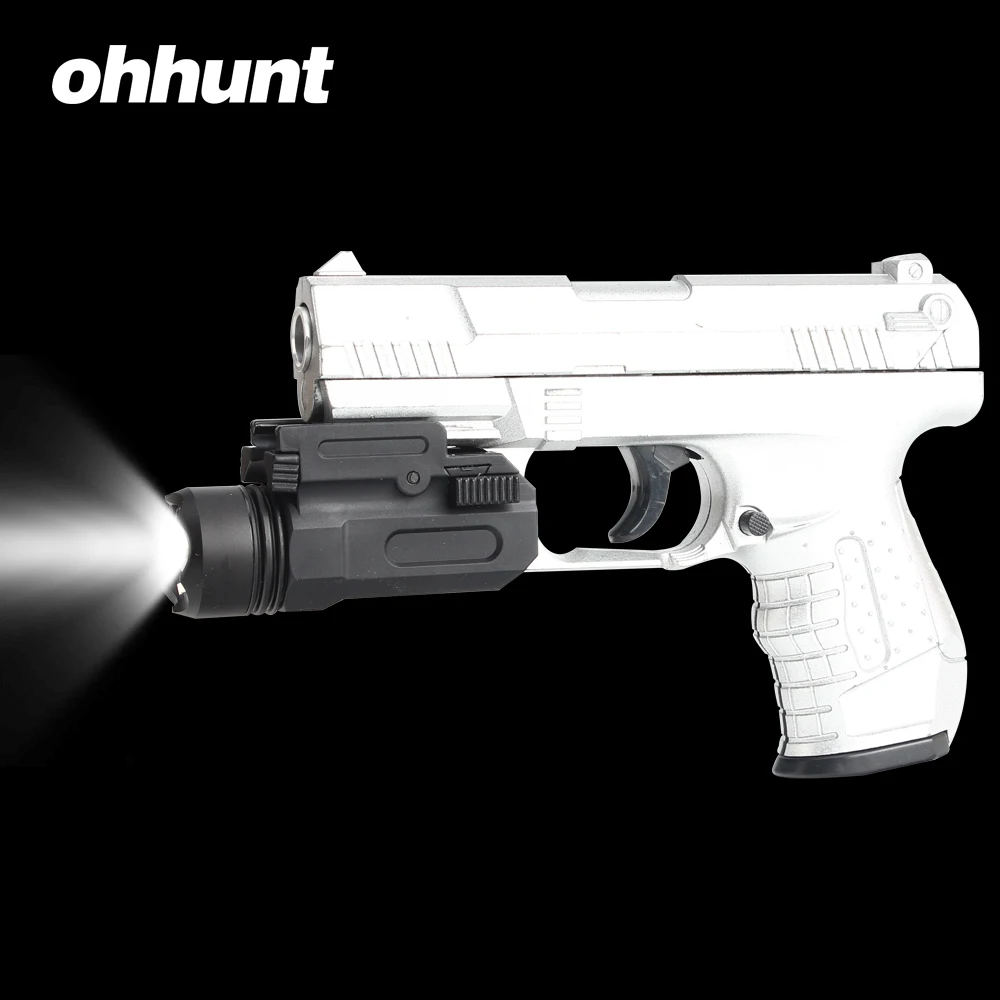 

Hunting ohhunt 150 Lumens White Light LED Flashlight Quick Release 20mm Mount Nylon Material For Shooting