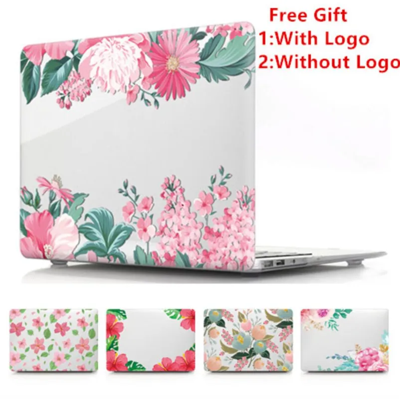 Цветочный чехол для Macbook Air Pro retina 11 12 13 15 дюймов жесткий прозрачный чехол для ноутбука Mac book 13,3 15,4 чехол A1466 A1932