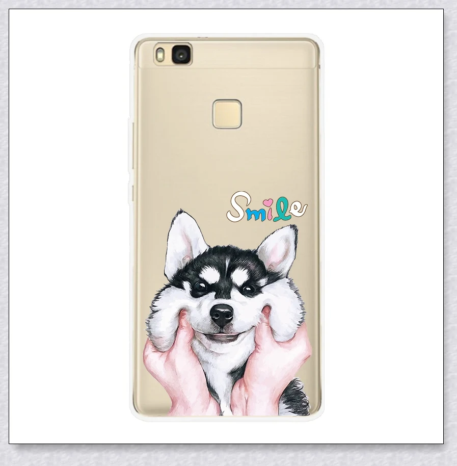 Тпу 5," huawei P9 Lite чехол, мягкий силиконовый чехол, чехол для huawei VNS L21 L31 P9 Lite, бампер, чехол для телефона - Цвет: smile husky