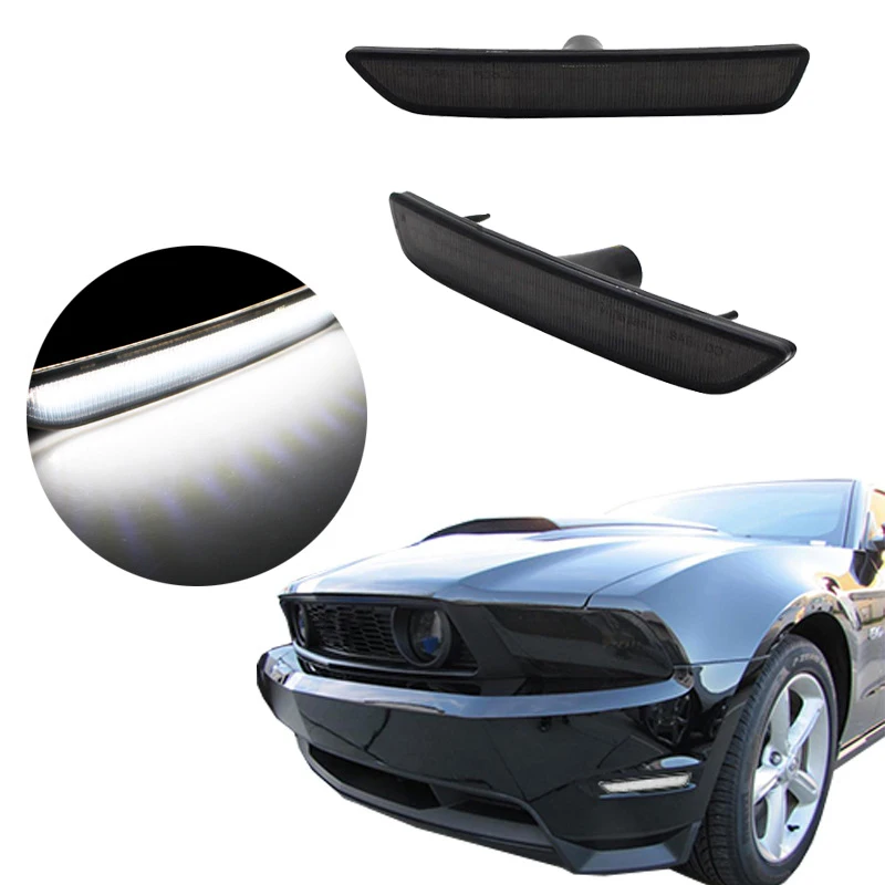Светодиодные лампы для переднего бампера Mustang 2010 2014|Фара авто в сборе| |