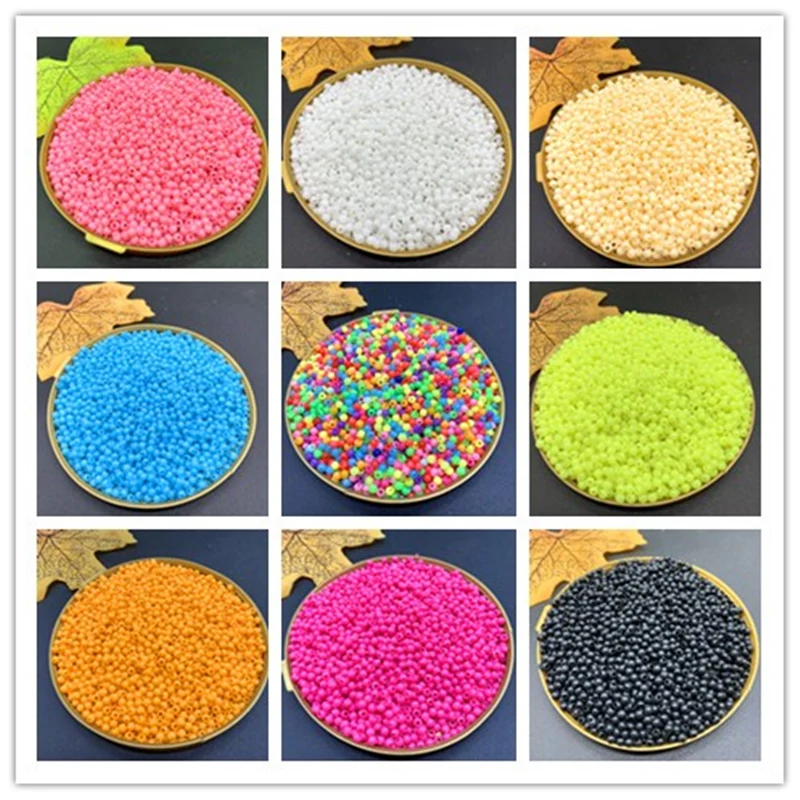 1000/500 pcs /lot 3/4mm Multi Colors Acrylic Round Beads For DIY Bracelets & Necklaces Jewelry Makings Accessories