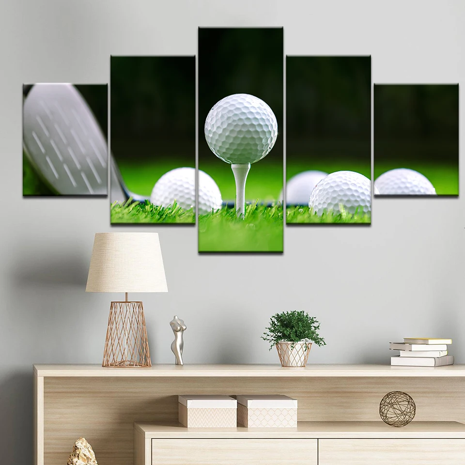 5 шт. настенные картины на холсте для гольфа | Дом и сад