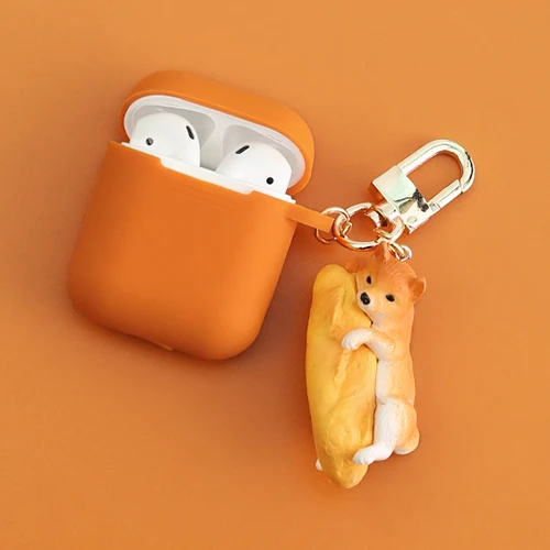 style 6 Декоративный силиконовый чехол с рисунком милой собаки для Apple Airpods 1, 2, аксессуары для гарнитуры, защитная крышка, bluetooth-наушники, брелок для ключей - Цвет: style 6