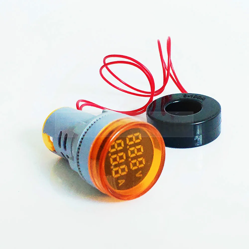 Измеритель Напряжения тока Индикатор сигнальная лампа круглый вольтметр с