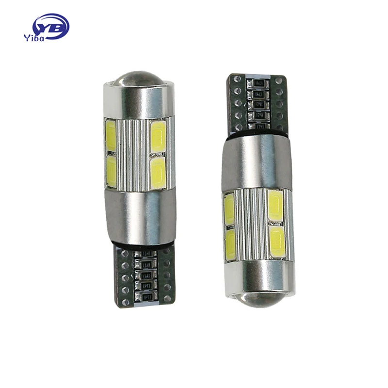 Автомобильная лампа T10 2 шт. 5630 10 SMD W5W автомобильная светодиодная 12 В парковочная