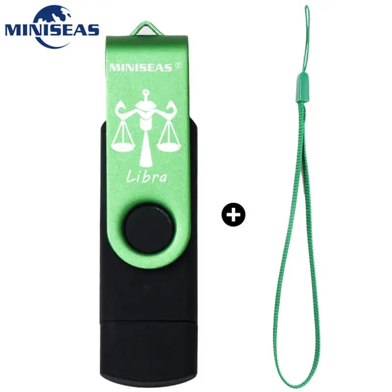 Libra USB флеш-накопитель Miniseas 12 созвездий OTG 128gb 64gb cle usb флеш-накопитель 32gb Pendrive 16gb 8gb 4 gb USB 2,0 memory stick - Цвет: Libra