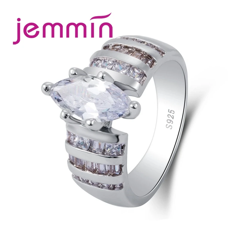 

Hot sale New Design Luxury Big Oval CZ Ring 925 Sterling Silver Wedding ring Fine Jewelry for Women Fast Shipping Jewelry
