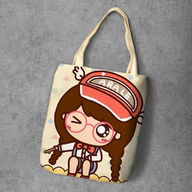 IVYYE Arale модный холщовый рюкзак для покупок с аниме девушек повседневный