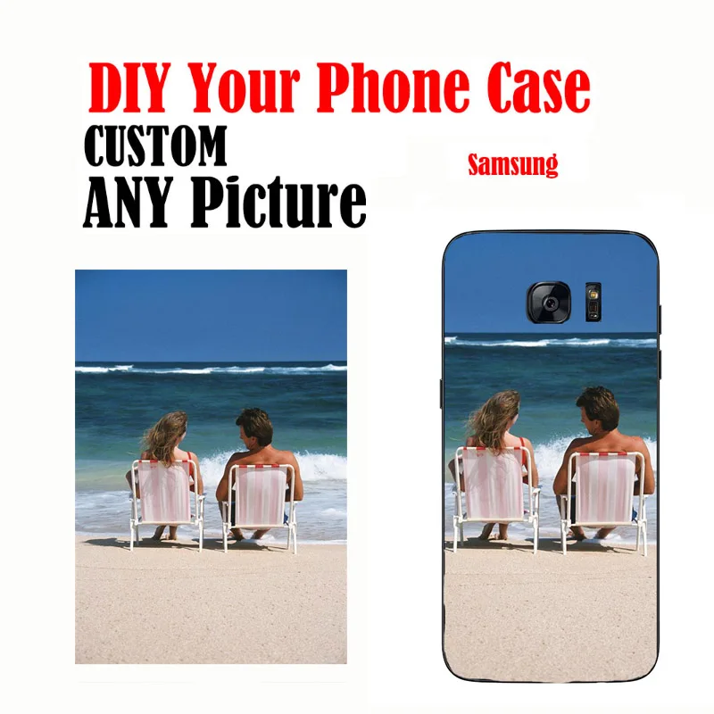 DIY чехол для телефона индивидуальный дизайн фото ТПУ samsung S7 Edge S8 S9 Plus Note8 5 iPhone 6plus 6 6s