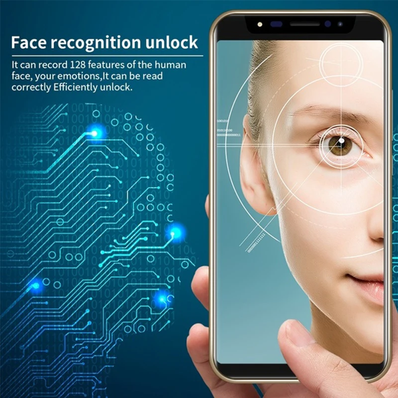 Красивый смартфон XS Тип D 5," дюймовый HD полный экран мобильный телефон Лицо ID Смартфон Датчик гравитации сотовый телефон 3,5 мм эрафон