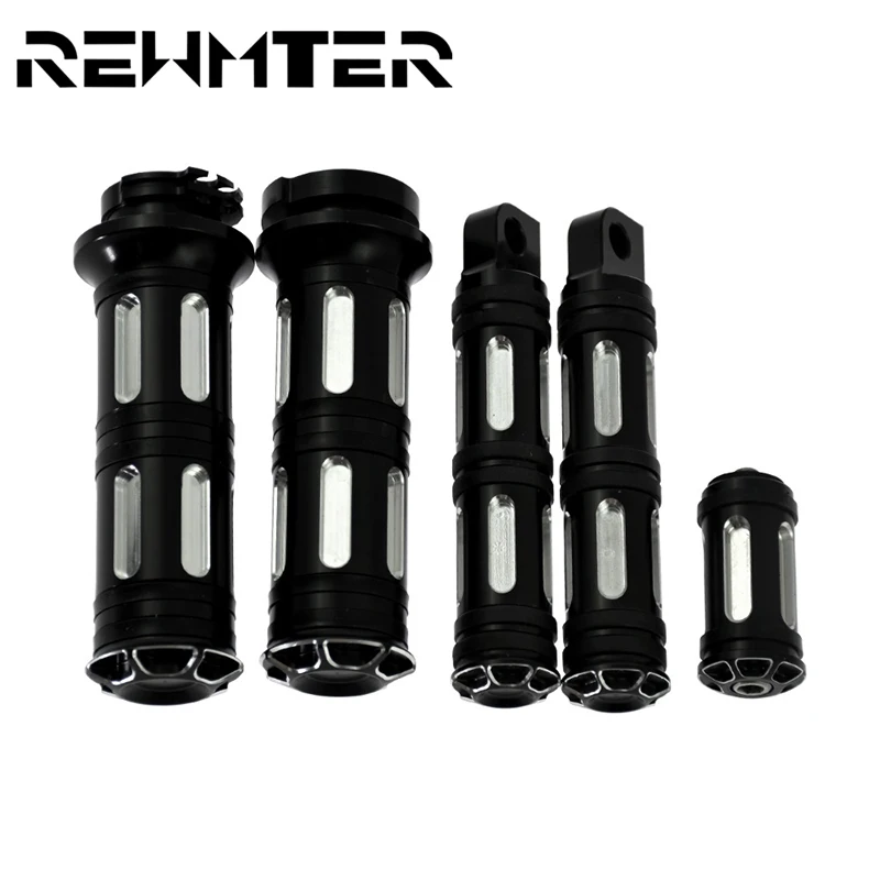 REWMTER Мотоцикл CNC ручки + Подножка подножки сдвиг гвозди Алюминий для Harley Sportster Touring