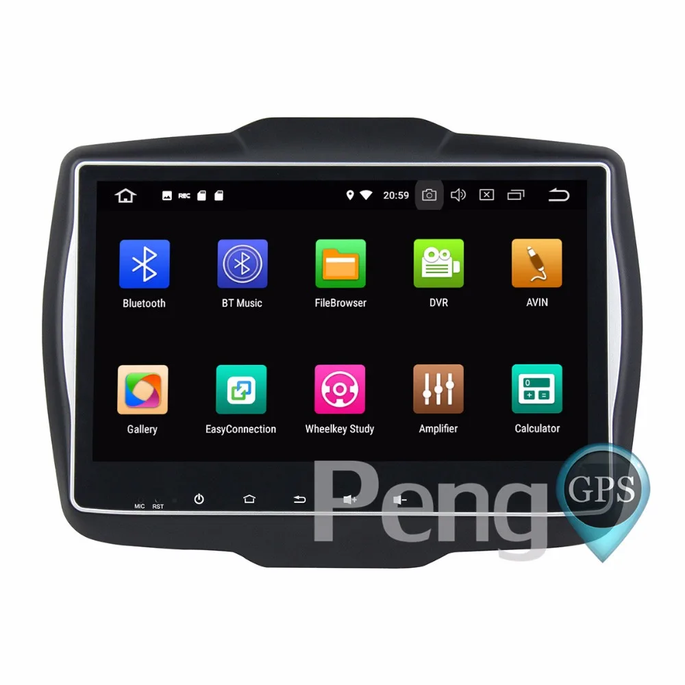 Автомагнитола 2 Din 4 Гб + 32 ГБ Восьмиядерный процессор Android 8 0 для Jeep Renegade 2016 2017
