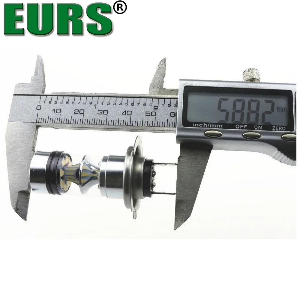EURS H1 H4 H7 9005 9005 24 Вт 6000K светодиодная лампа для мотоцикла лампы 12V 1000LM высокой мощности светодиодные противотуманные автомобильные светильник 2 шт