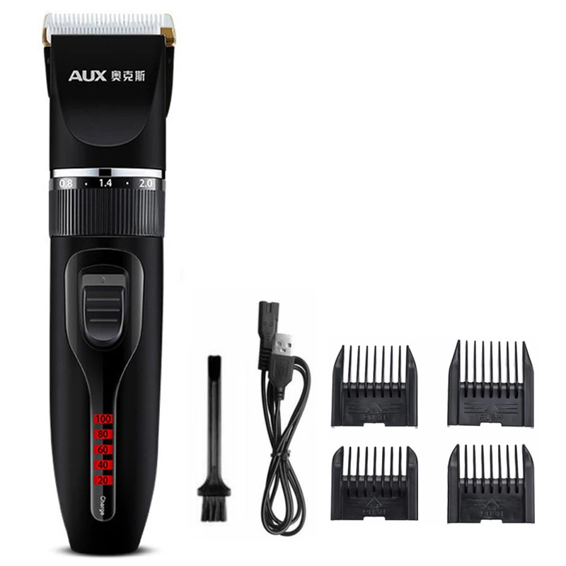 Машинка для стрижки волос мужская с керамическими титановыми лезвиями|Триммеры