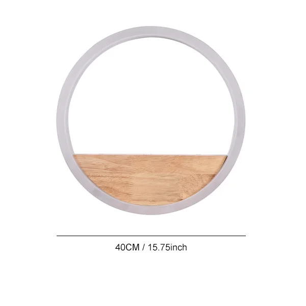 White D40CM 24W Кольца круги современный светодиодный бра Акриловые Настенные светильники прикроватная лампа для чтения отель для лестниц коридора Wandlamp ванная комната декор Освещение - Цвет абажура: White D40CM 24W