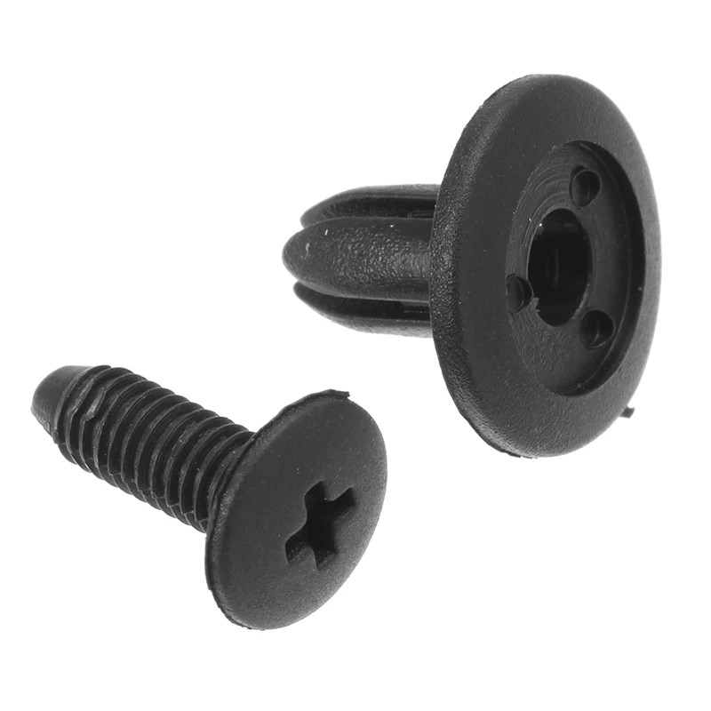 10 PcsBlack Пластик винтовой крепеж заклепки зажимы для Mazda 323 626 329 MX-6 9926-50-625 Toyota 4runner MR2