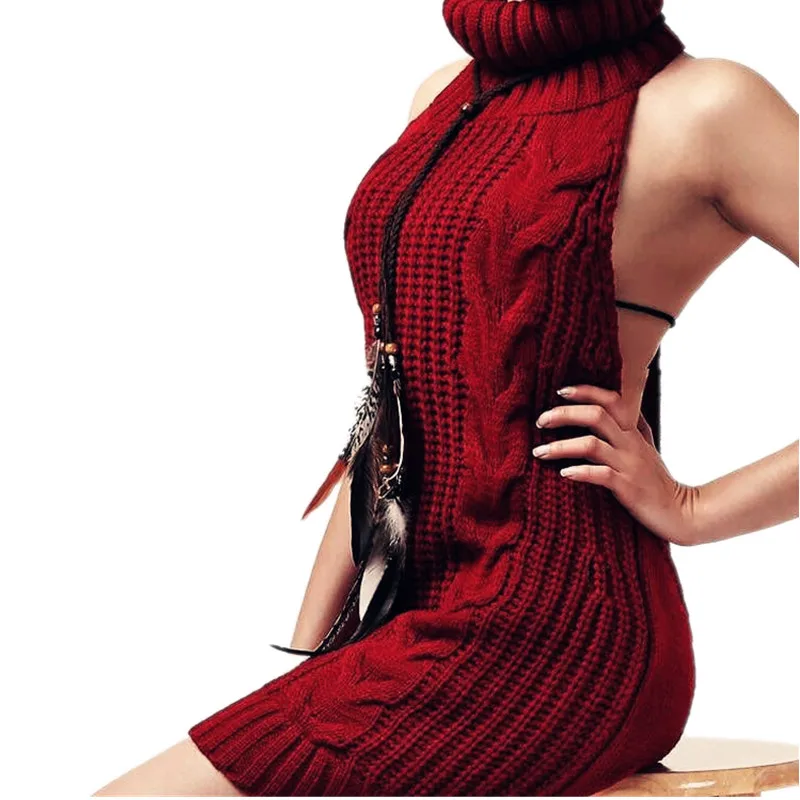 Virgin Killer сексуальный свитер с высоким плотно облегающим шею воротником низким