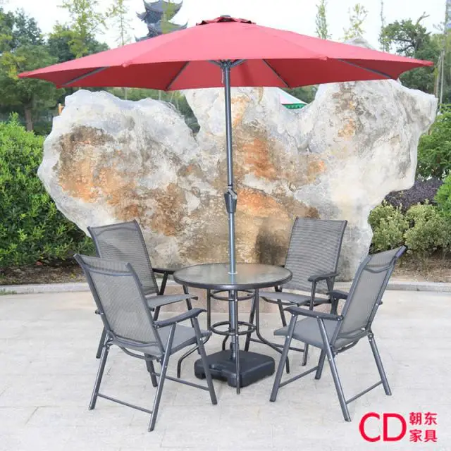 Открытый кофейный столик и стул патио мебель из ротанга складной комплект