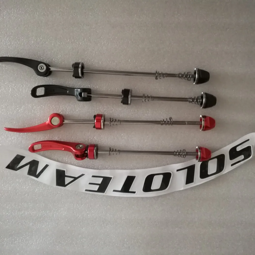 Велосипедные шпажки быстрого разбора из черного и Красного сплава 110 г быстрая