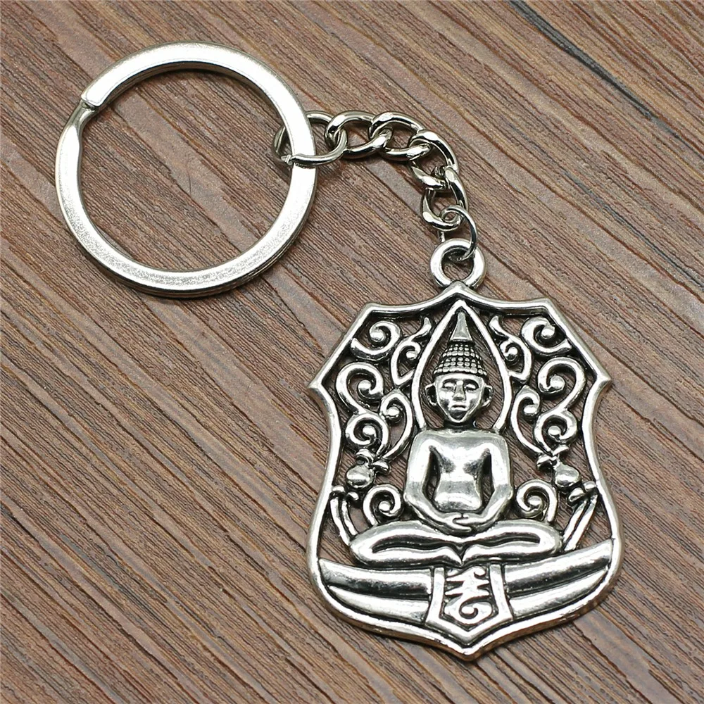 Религиозный ретро Ювелирный брелок Мужская Статуэтка Будда подвеска мужское