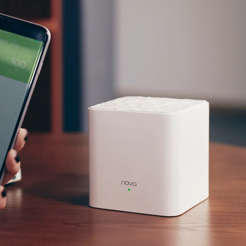 Tenda Nova MW3 весь дом сетки гигабитный Wi-Fi Системы с AC1200 2,4G/5,0 ГГц Wi-Fi Беспроводной маршрутизатор Easy комплект, приложение дистанционное управление