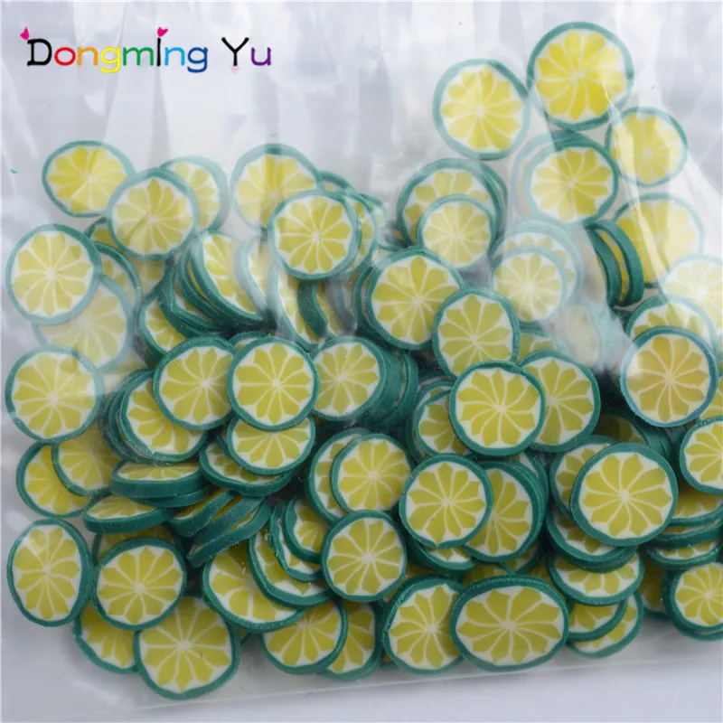 Новинка! 50 г/лот милый дизайн ногтей Полимерная глина фруктовый ломтик Мода DIY