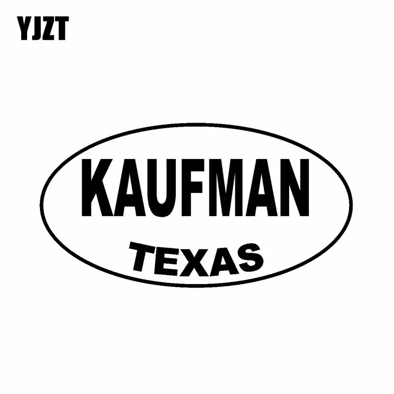 YJZT 13 4 см * 7 1 KAUFMAN Техасский Овальный автомобильный стикер виниловая наклейка