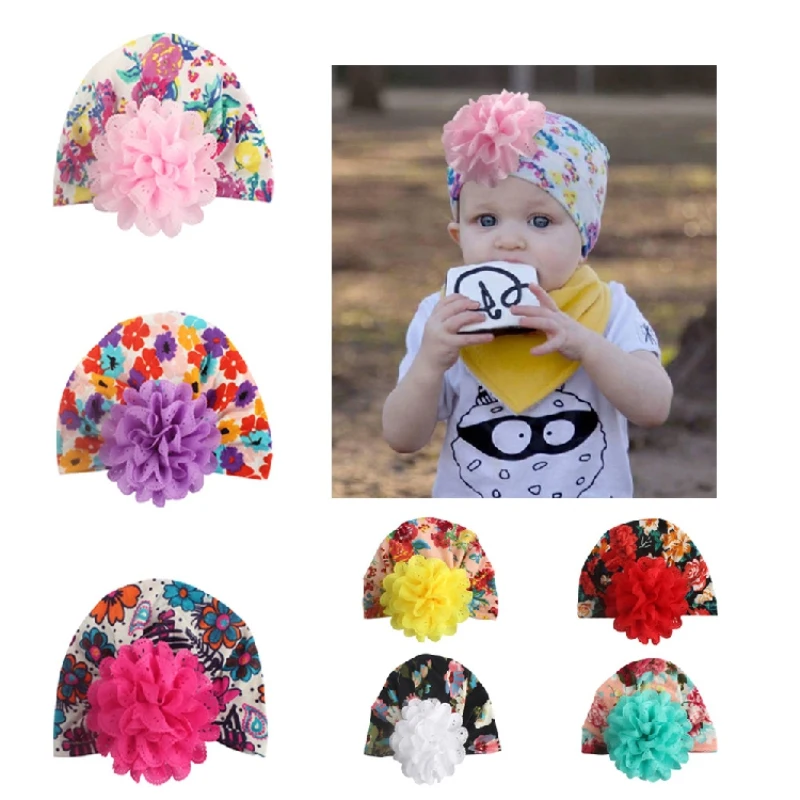 7 Colors Infant Headbands Turban Headband For Girls Stretchy Beanie Hat Headwear Baby Hair Accessories Turban Dropshipping