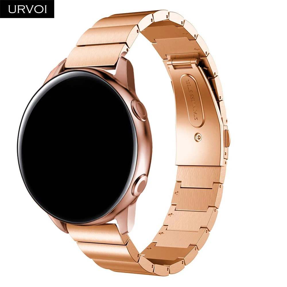 URVOI 1 ряд ремешок для Galaxy Watch активный ремешок из нержавеющей стали откидная застежка с быстроразъемными шпильками наручные 4 цвета 42 46 мм