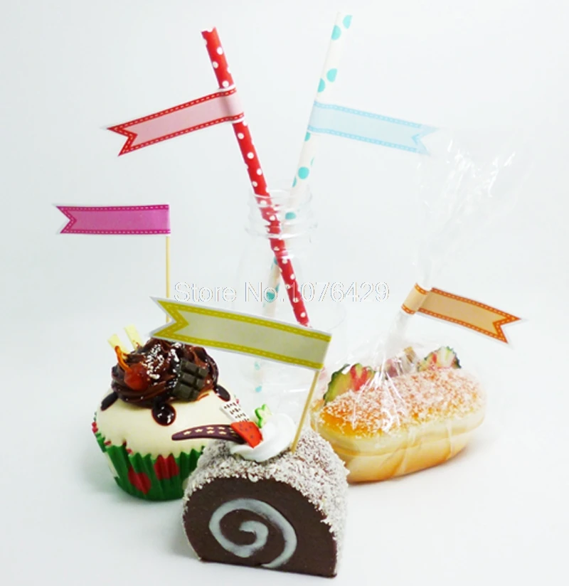 15 шт/страница декор с флагами красочные наклейки этикетки соломинки конверт