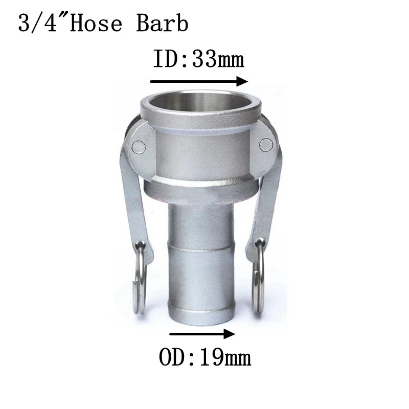 1/" 3/4" " 1-1/4" 1-1/" шлангная штанга Camlock 304 из нержавеющей стали C Тип поворотный проходной фитинг-насос адаптер для домашнего пивоварения - Цвет: NO2