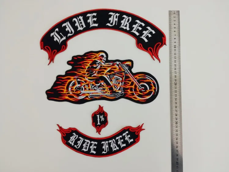 Таможня микс вышитые сделанные утюжки на патчи Мотоцикл Байкер жилет для одежды