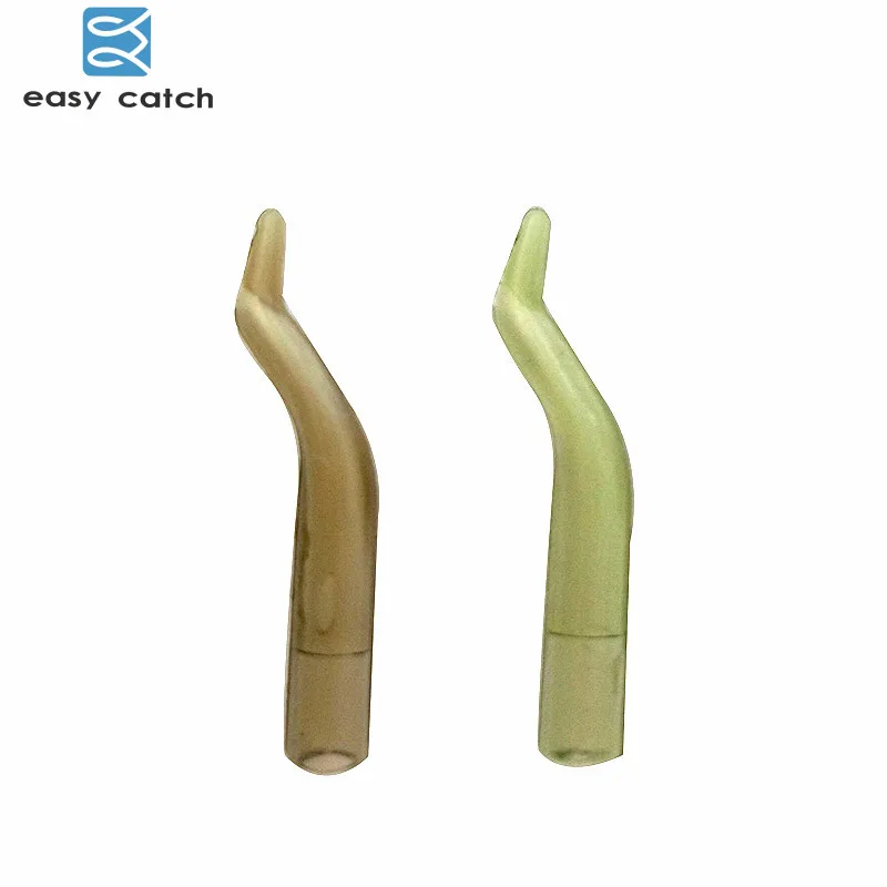 Легко ловить 20 шт 2 см карп рыболовные крючки рукава светло коричневый зеленый