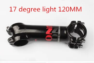 17 degree light 120 Алюминиевый стержень для шоссейного велосипеда UNO, 17 градусов, 70-130 мм, светильник/матовый - Цвет: 17 degree light 120